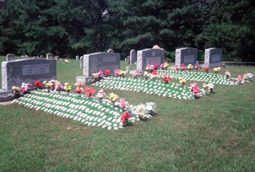 Graves Covered With Mussel Shells, Hill Grove Baptist Church, Edmonson Co., KY (MS144)