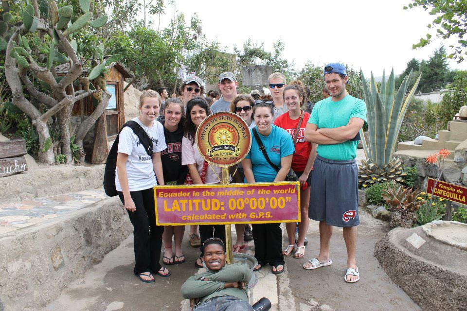 27 WKU students participated in a January 2012 Winter Term Course in Ecuador. While the major emphasis of the course was on food production systems and issues, the group participated in visits historical and cultural sites including the gold-leafed sanctuaries inside the churches of Old Quito, took a tram ride to 13,000 feet, and experienced scientific experiments at the Middle of the World.