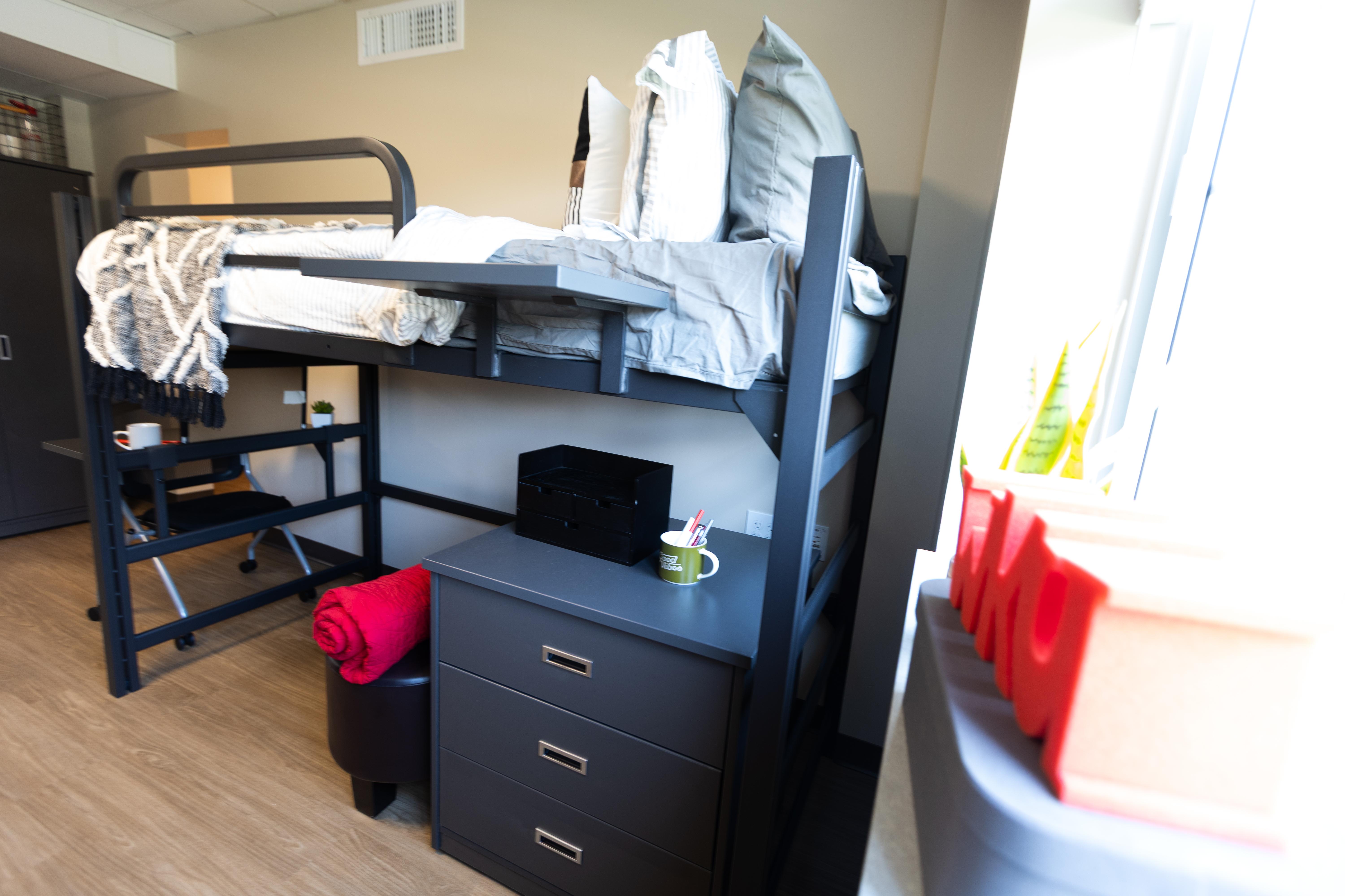 Photo of renovations to Southwest Hall student living space