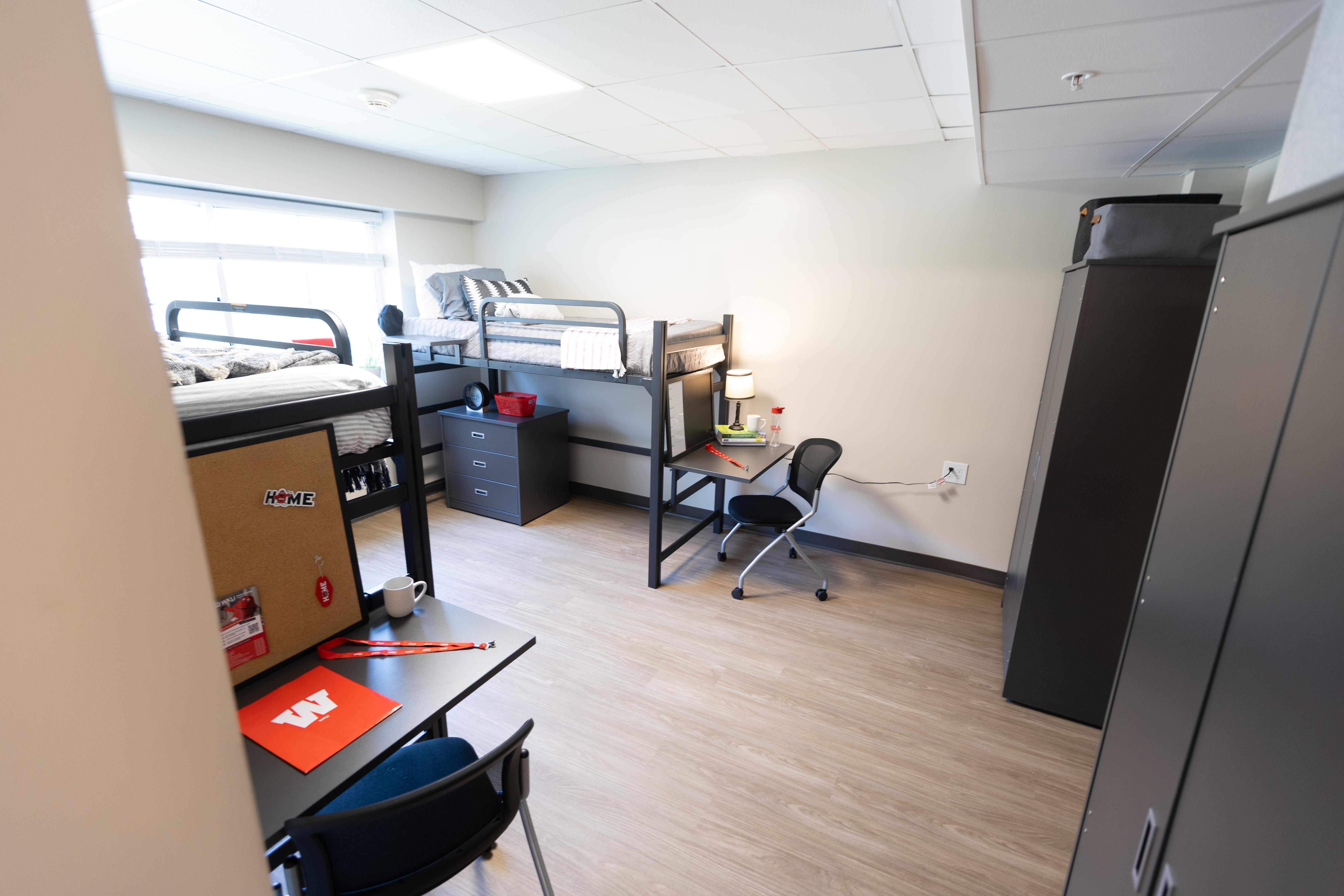 Photo of renovations to Southwest Hall student living space