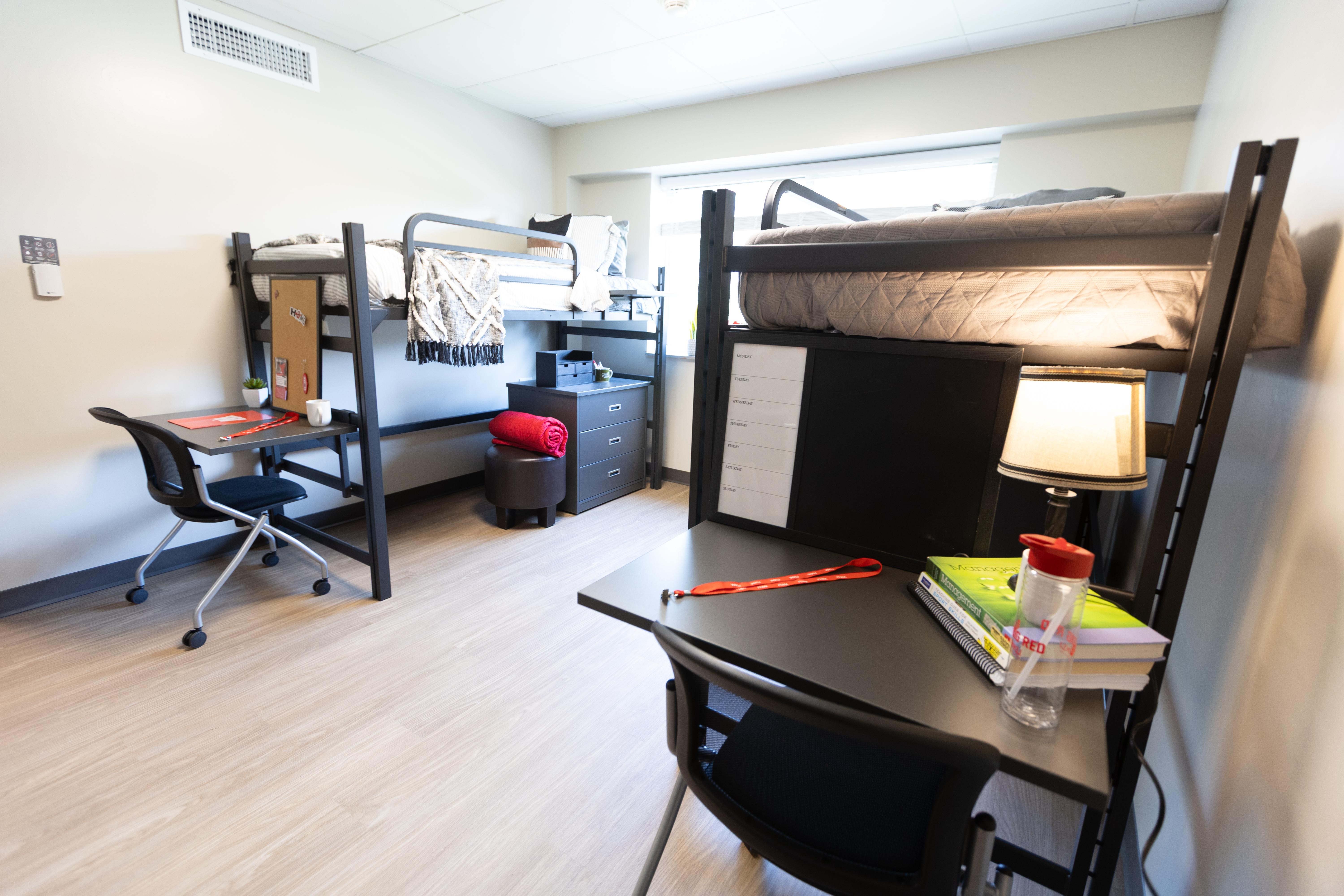 Photo of renovations to Southwest Hall student living space