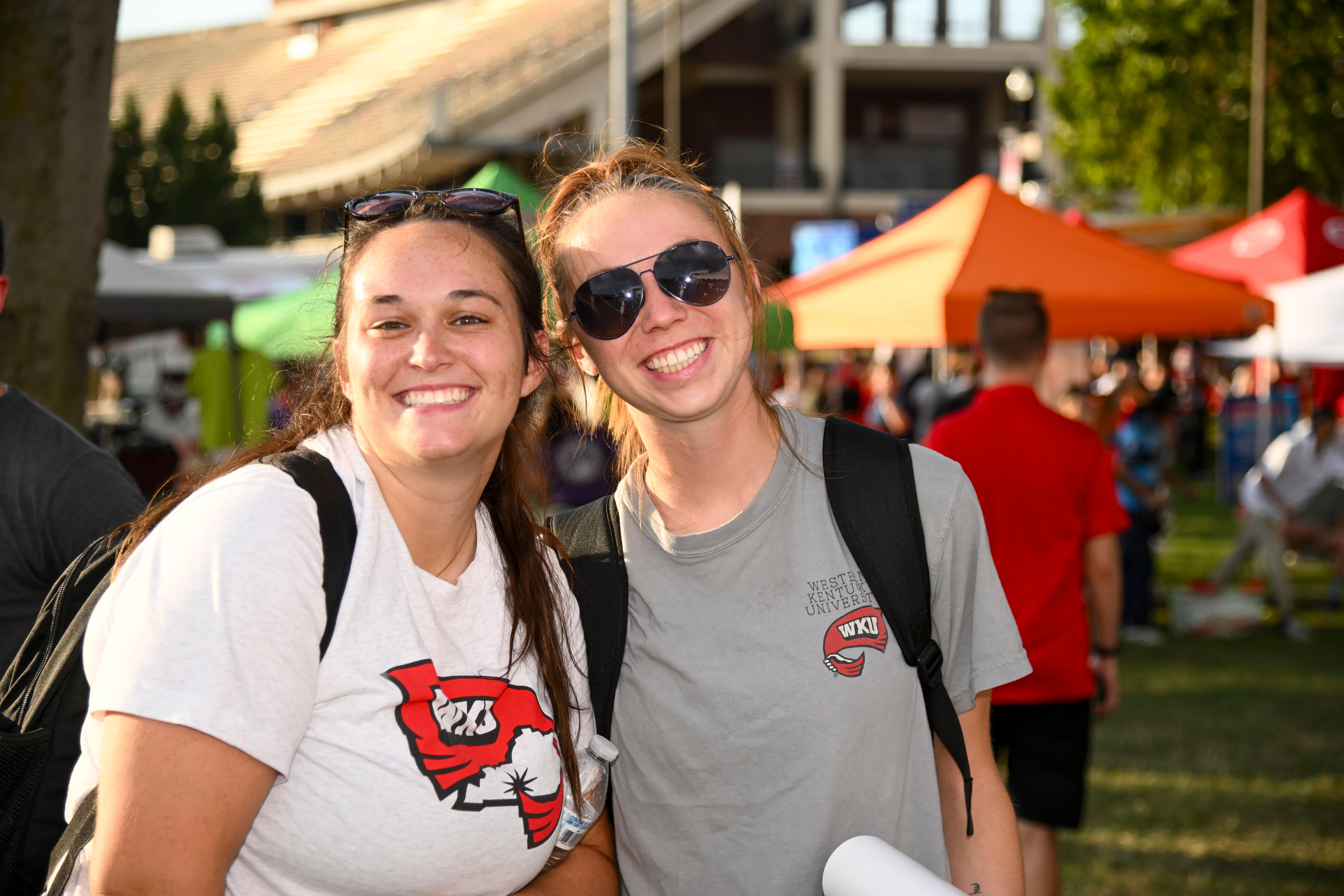 WKU students posing for a group photo at Topper Fest