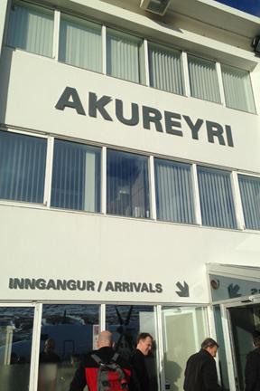 WKU President Dr. Gary A. Ransdell arrives at the Universtiy of Akureyri in Iceland