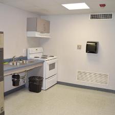 View Kitchens are available on each floor for residents to use. Residents must provide their own pots and pans. Vending and ice machines are also available. Larger