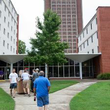 Douglas Keen Hall exterior on move in day
