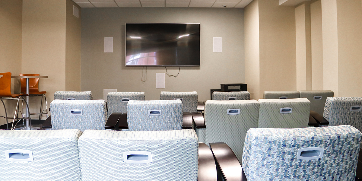 Theater room in Southwest Hall