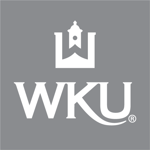 WKU tall logo in gray box