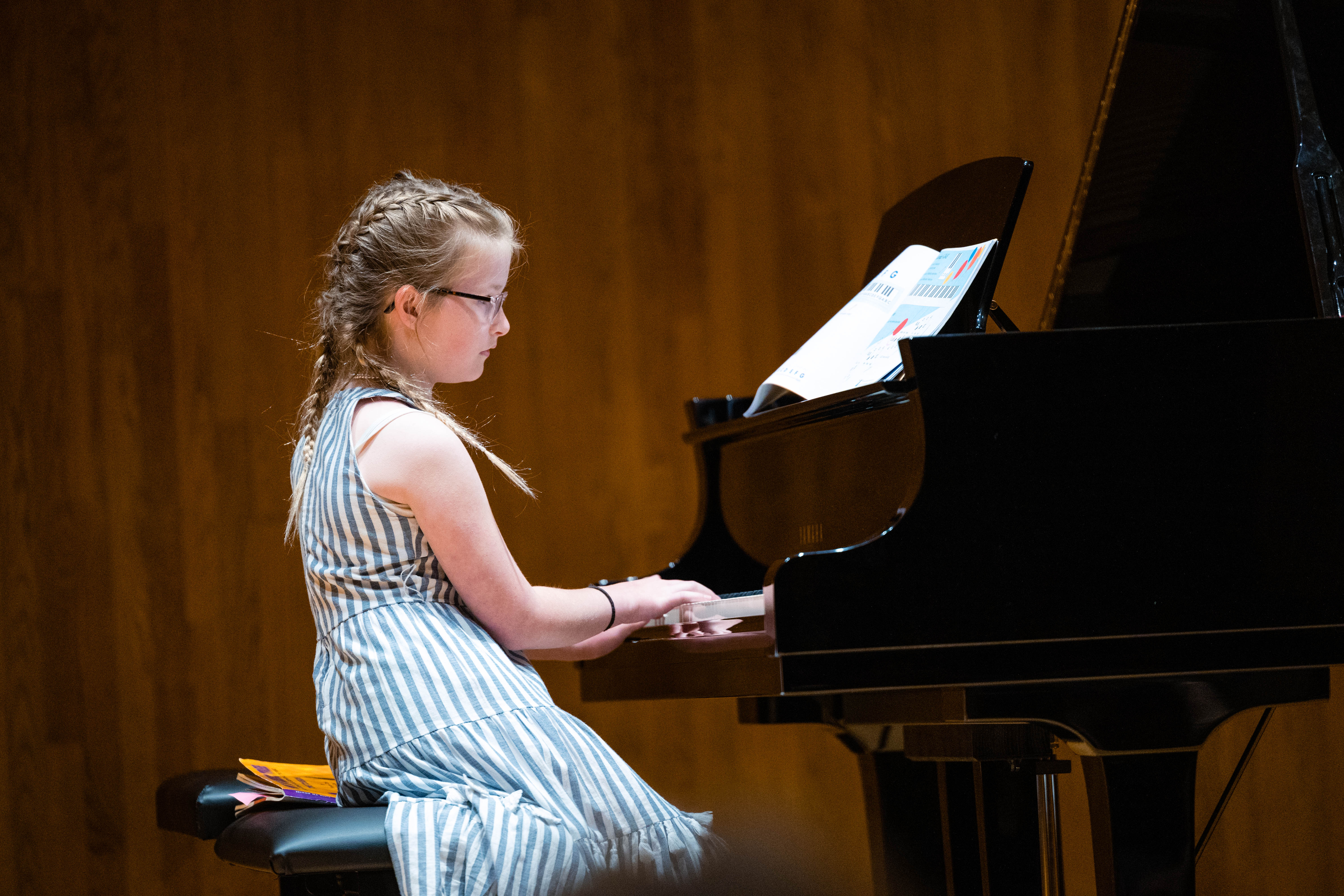 PLP Student Playing at a recital