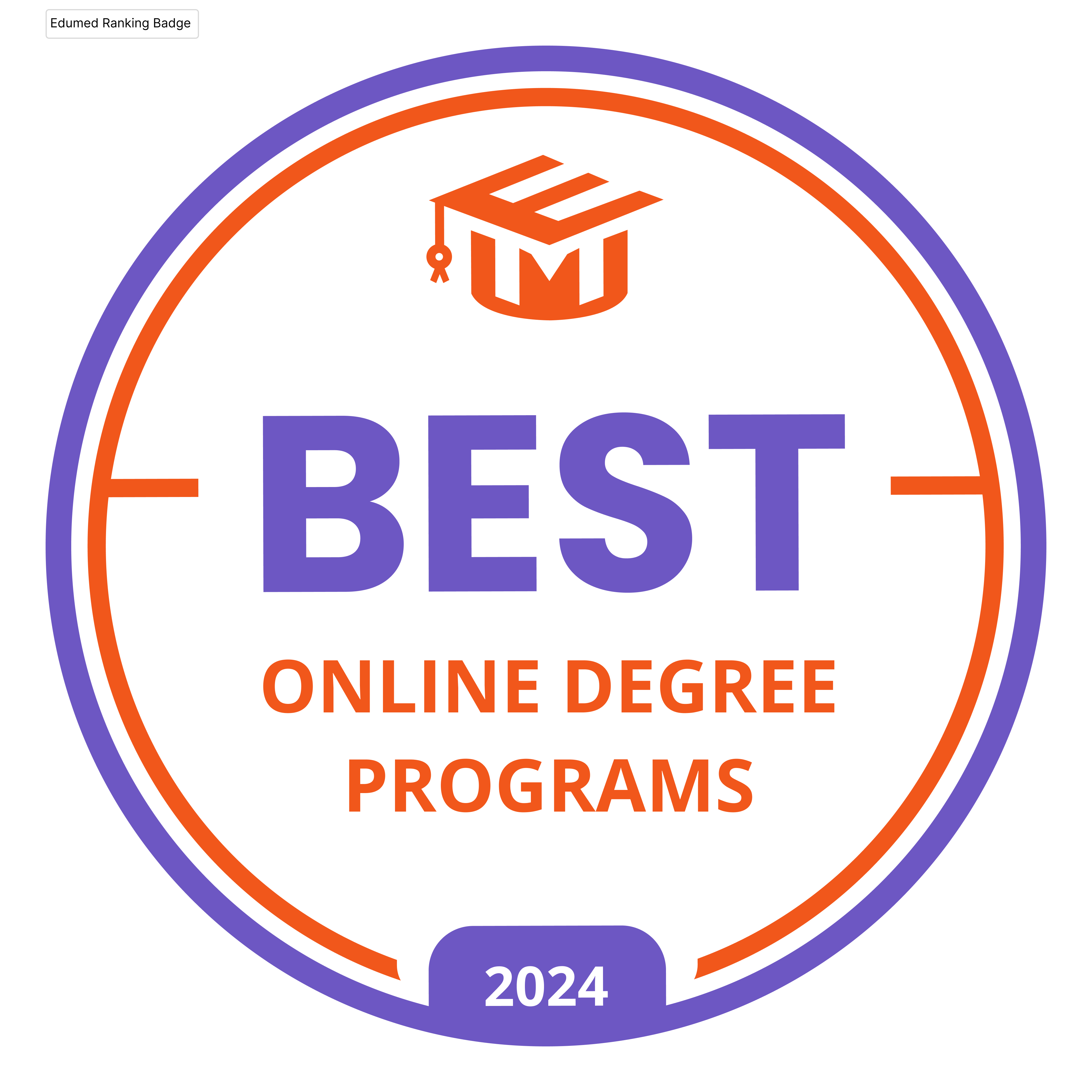 EduMed Best Online Degree Programs 2024 Badge