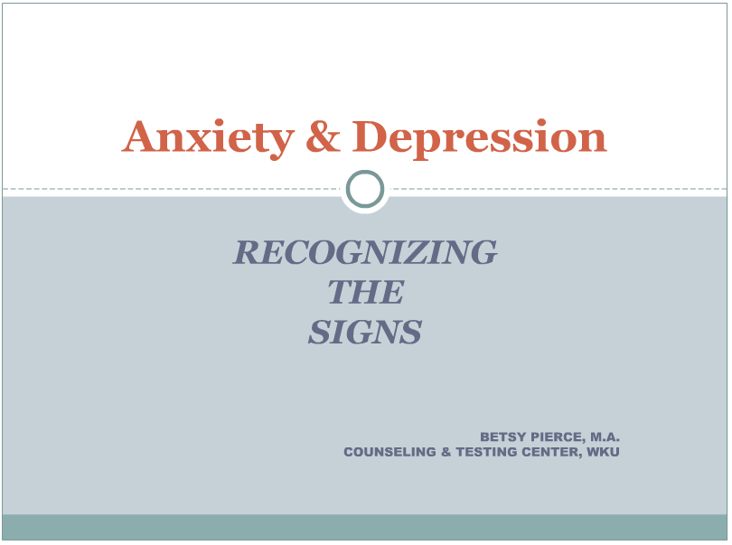 Anxiety & Depression Webinar