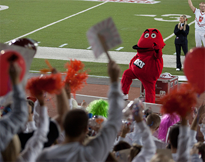 Big Red in Houchens Stadium.