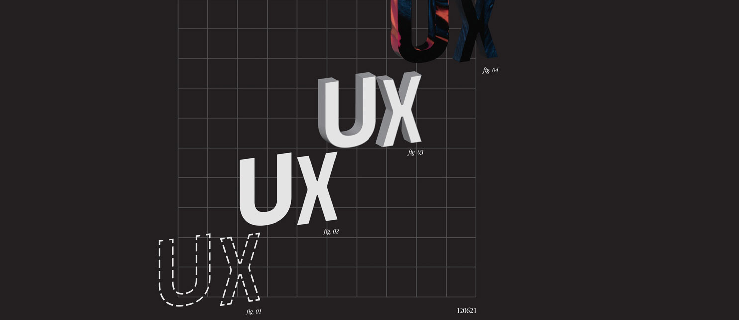 the letters UX