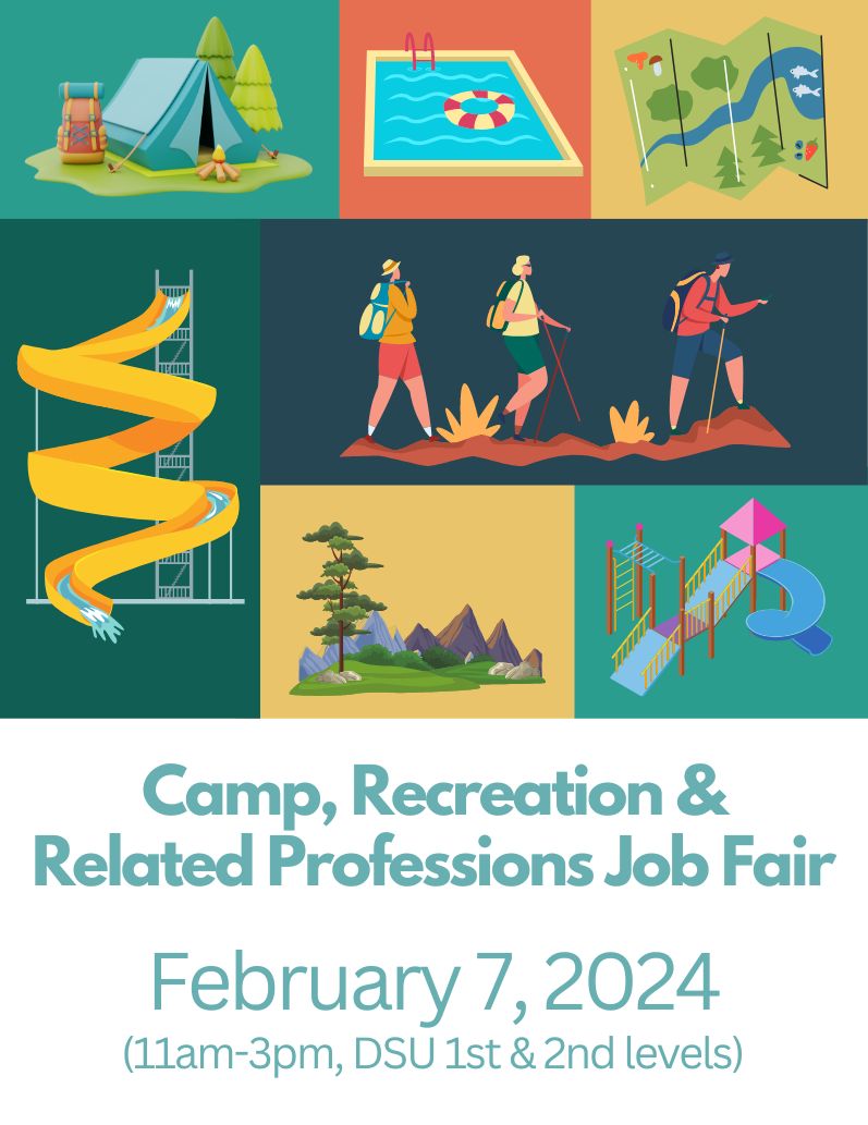 2024 Camp, Recreation & Related Professions Job Fair graphic