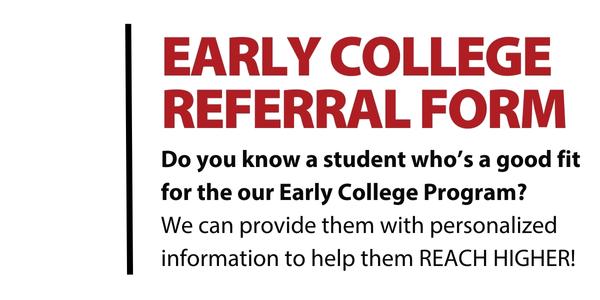 early college referral graphic