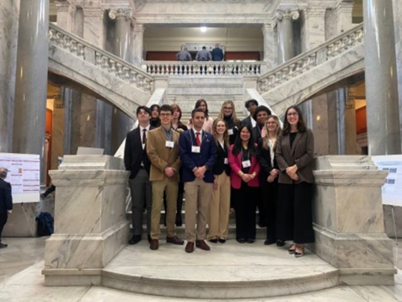 group of wku students at 2025 Posters conference