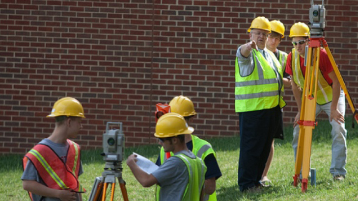 Studengs in Surveying Class
