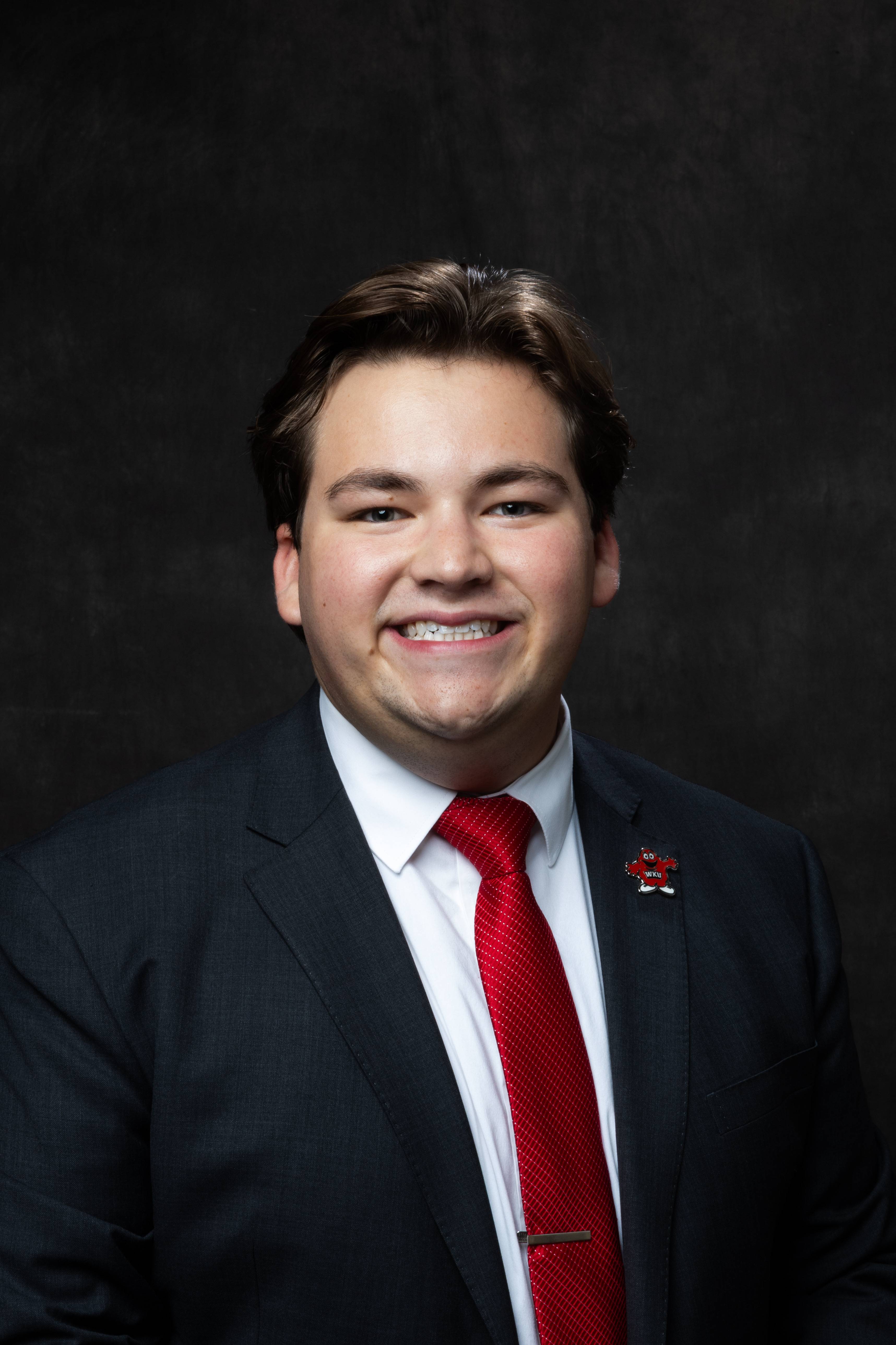 A headshot image of Student Body President Rush Robinson.