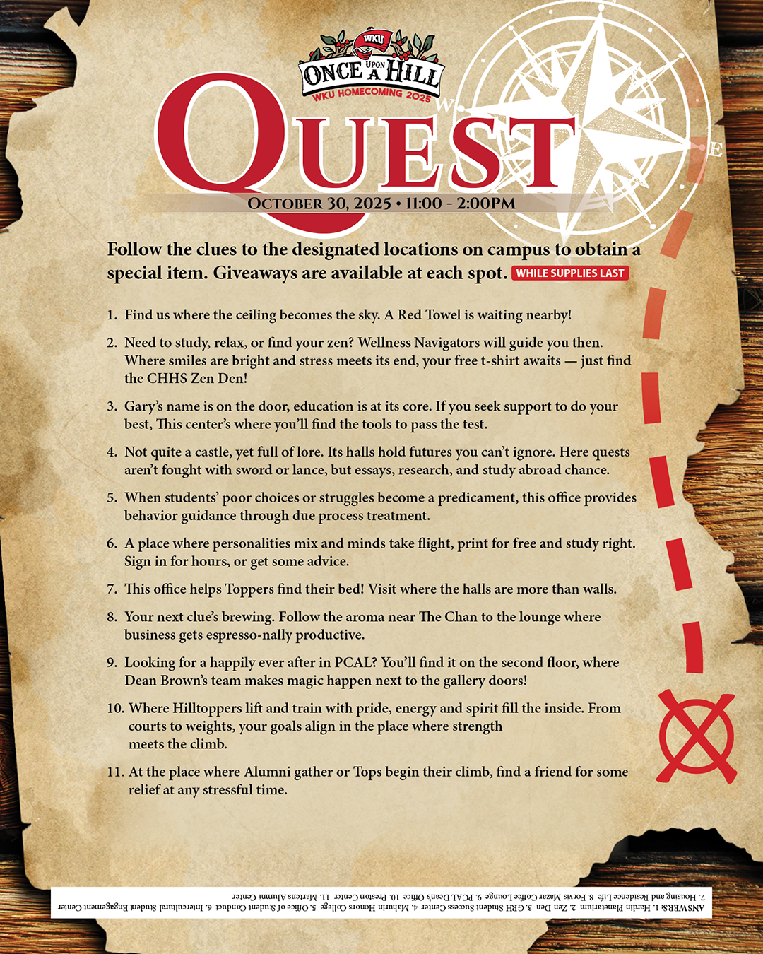 Once Upon a Hill Quest flyer