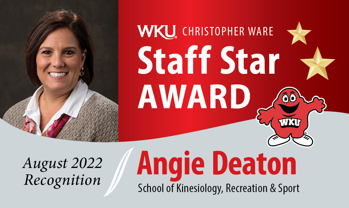 Angie Deaton August 2022 Staff Star Award Recipient
