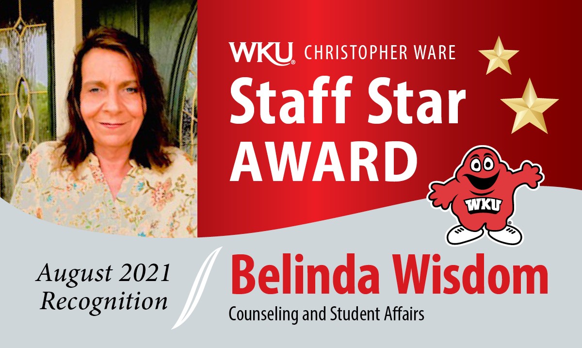Belinda Wisdom August 2021 Staff Star