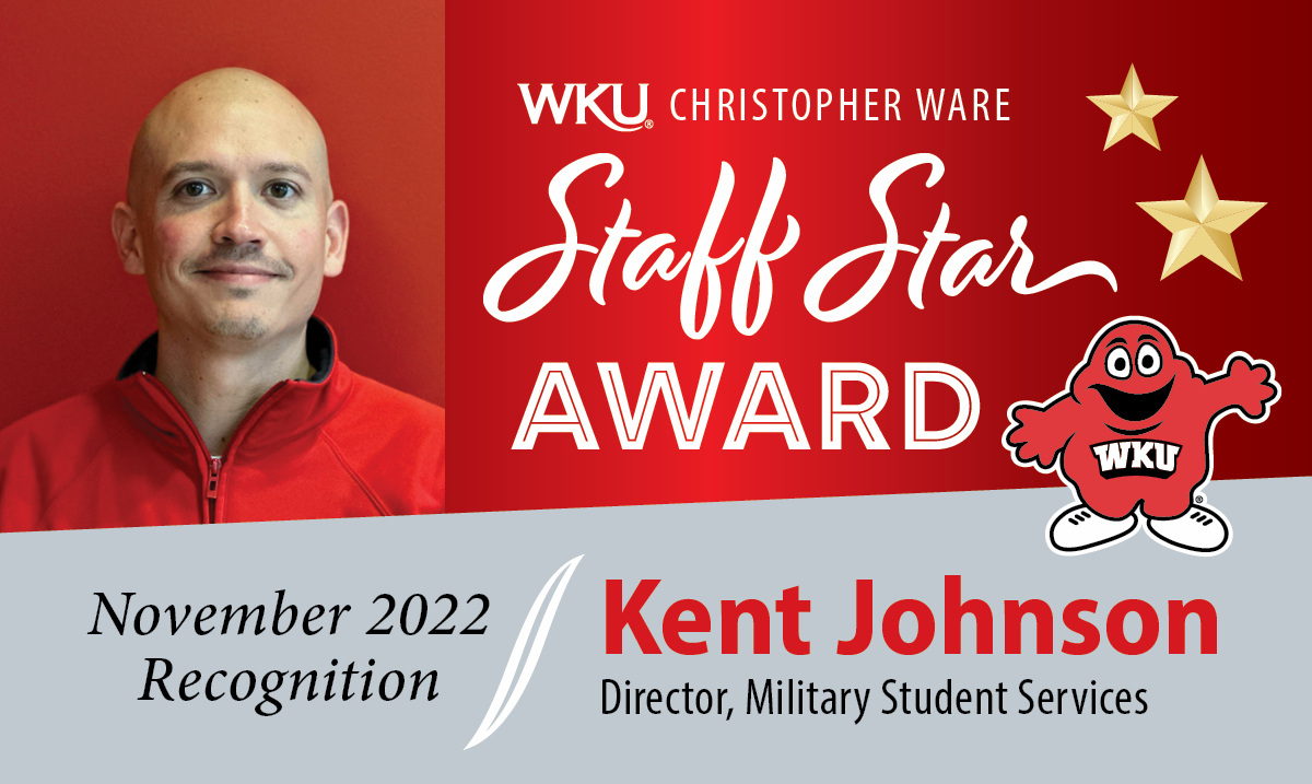 Kent Johnson November 2022 Staff Star Award
