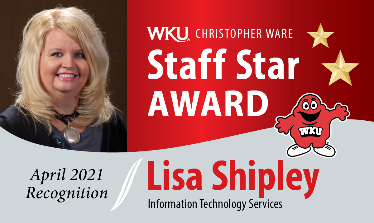 Lisa Shipley August 2021 Staff Star