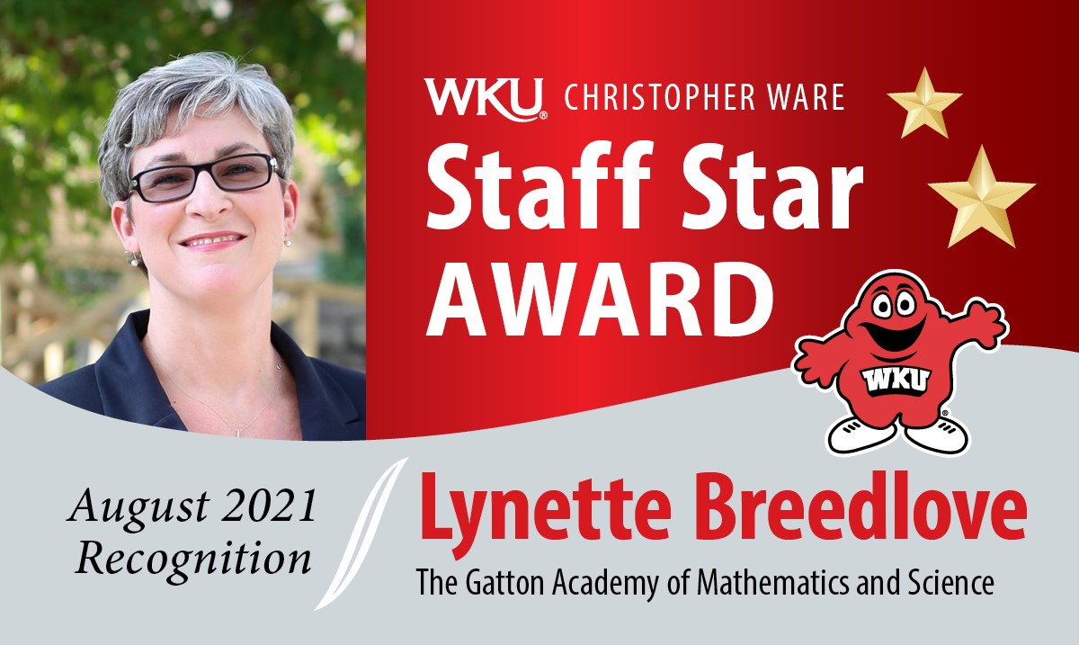 Lynette Breedlove August 2021 Staff Star