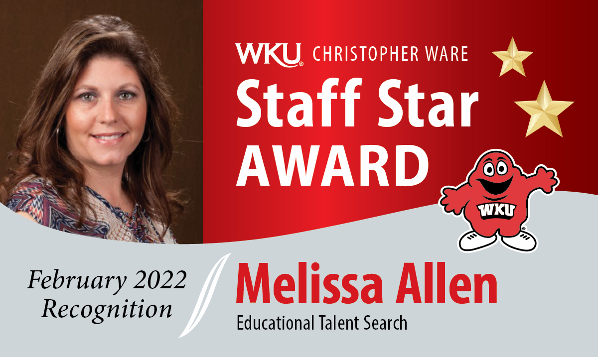 Melissa Allen February 2022 Staff Star