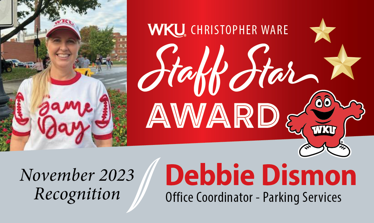 Debbie Dismon Nov. Staff star