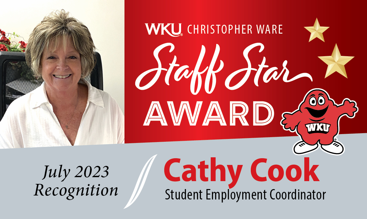 Cathy Cook July Staff Star