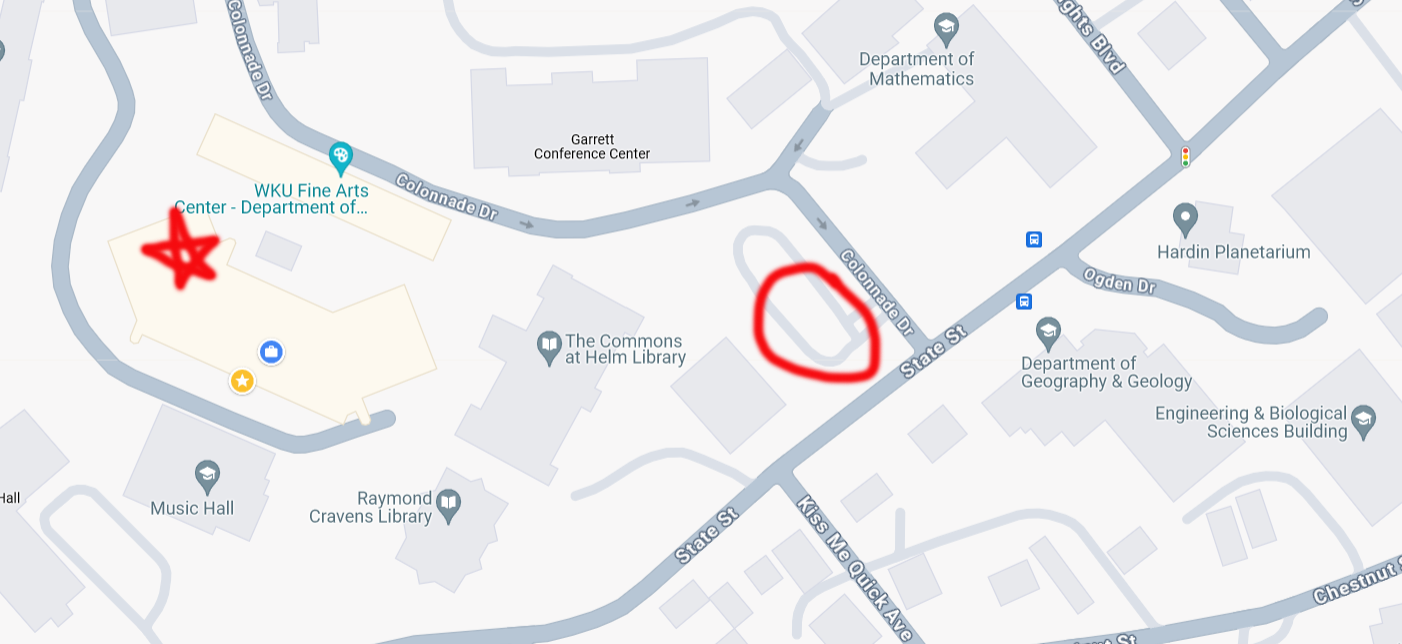 parking for fac recital hall