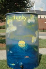 rainbarrel painted by Quinna kypride