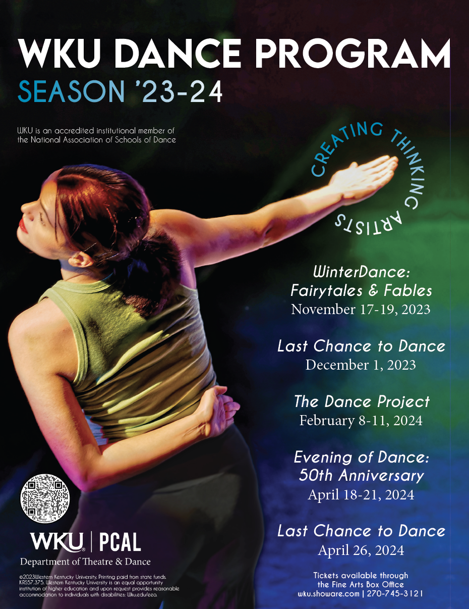Dance Season Program Poster. See Box Office for more info.