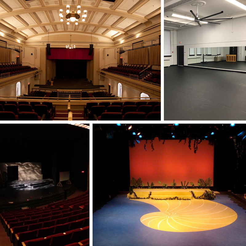 4 Images of WKU's Theatres and Dance Rehearsal Spaces