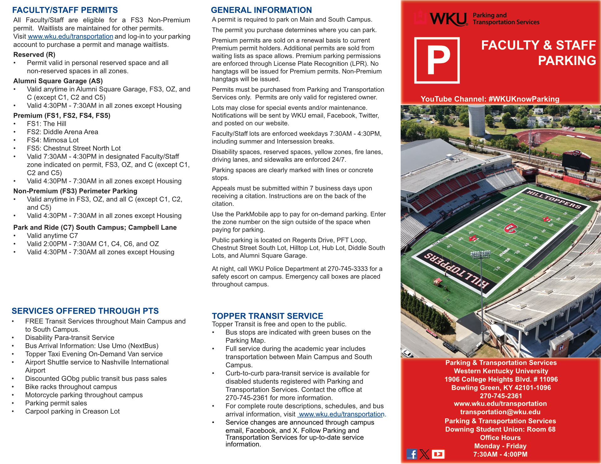2026-2027 Faculty Staff Brochure
