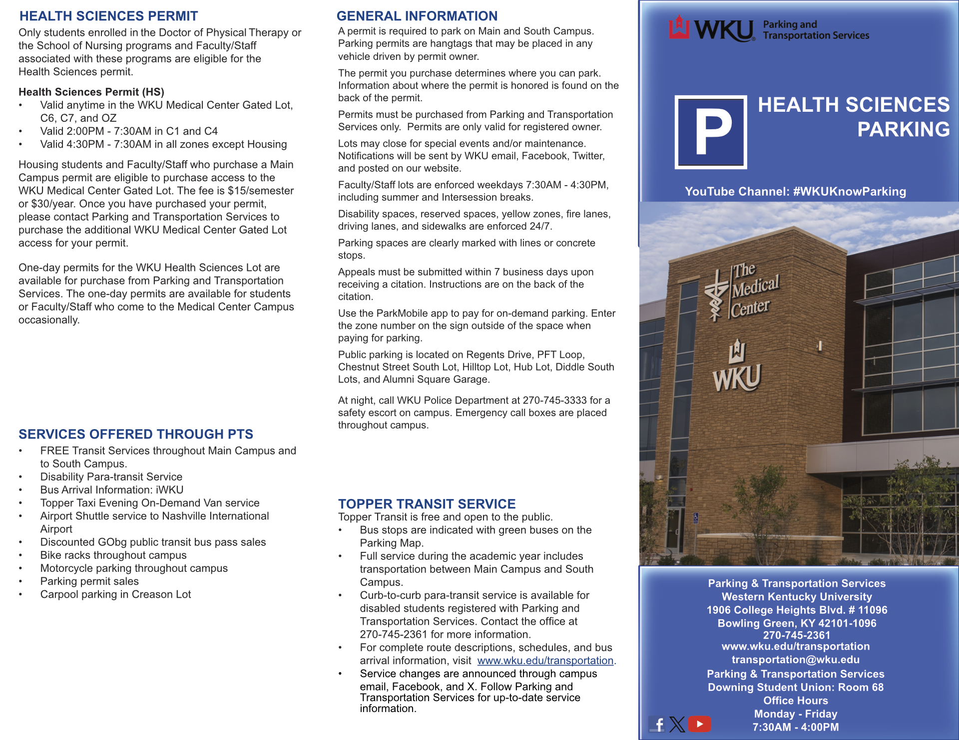 2026-2027 Health Sciences Brochure