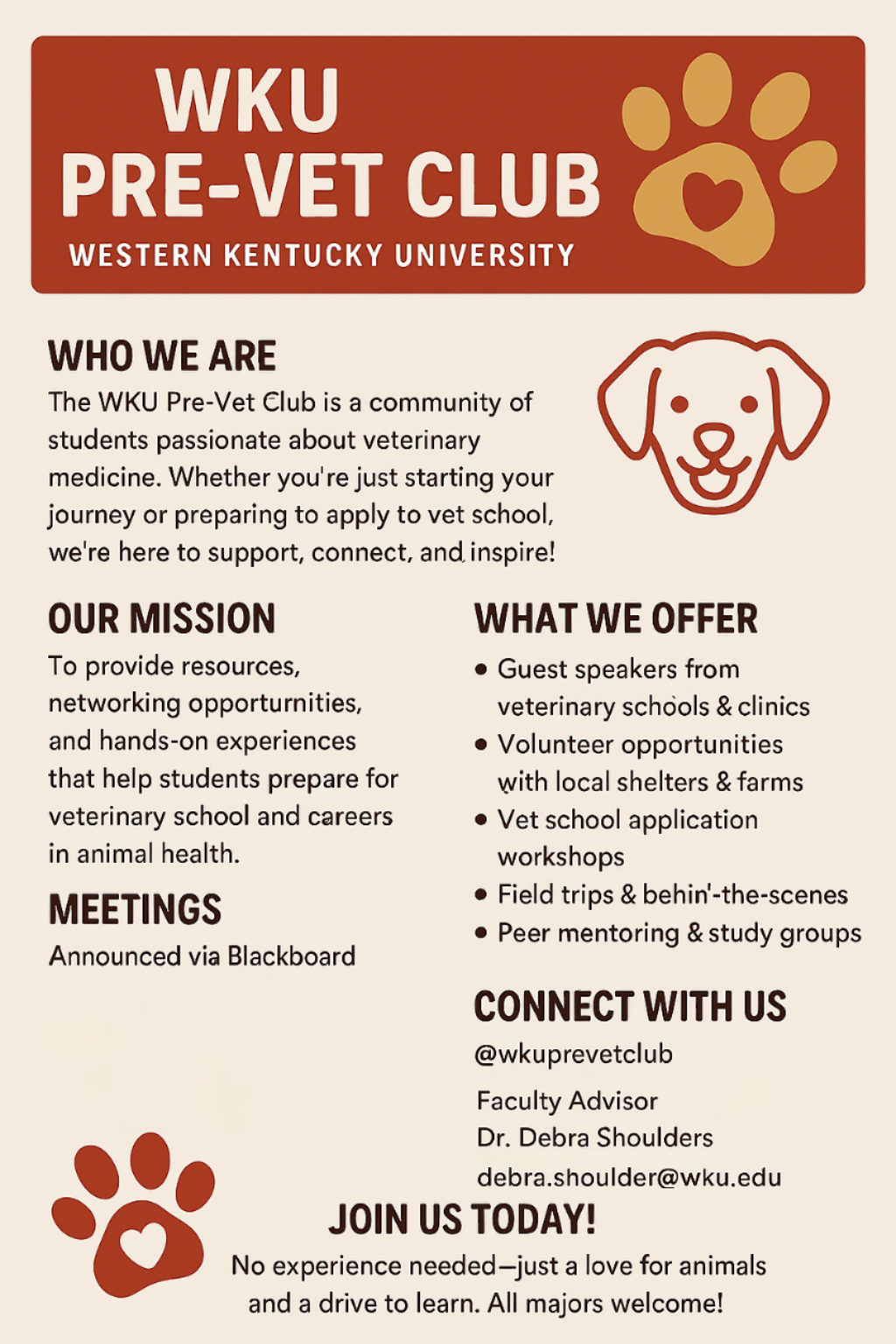 pre-vet club flyer