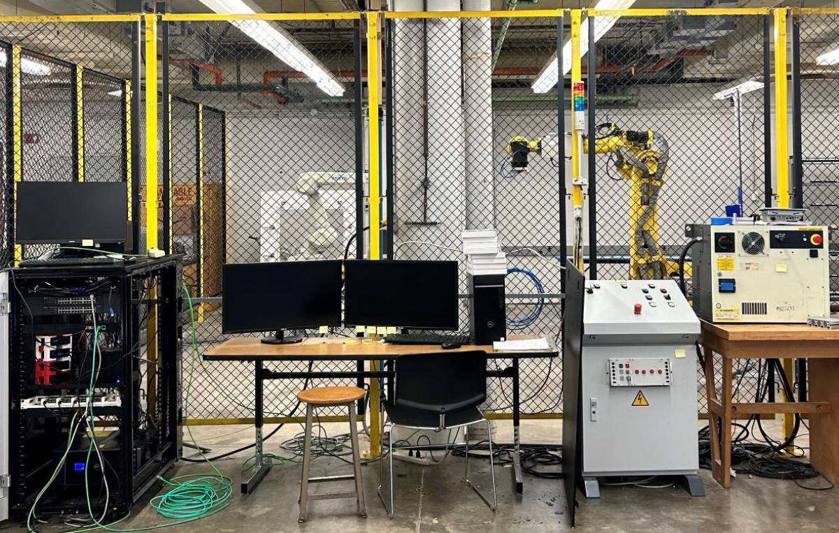 Fanuc Robot setup in the laboratory