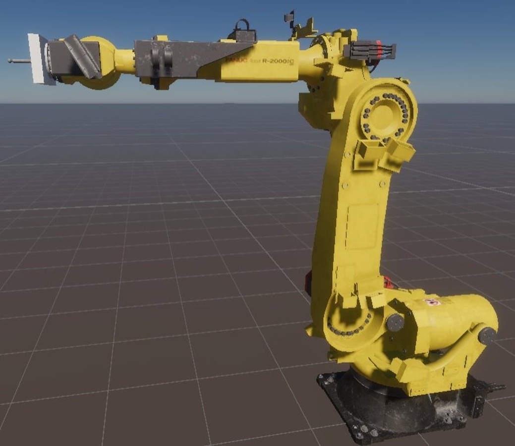 Robotic Arm Virtual Reality Image of Robitc Arm